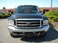 2002 True Blue Metallic Ford F350 Super Duty Lariat SuperCab 4x4  photo #30