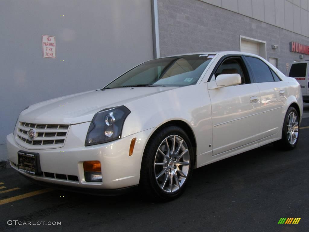 2007 CTS Sport Sedan - White Diamond / Cashmere photo #1