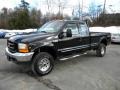 1999 Black Ford F250 Super Duty XLT Extended Cab 4x4  photo #1