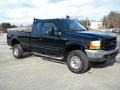1999 Black Ford F250 Super Duty XLT Extended Cab 4x4  photo #2