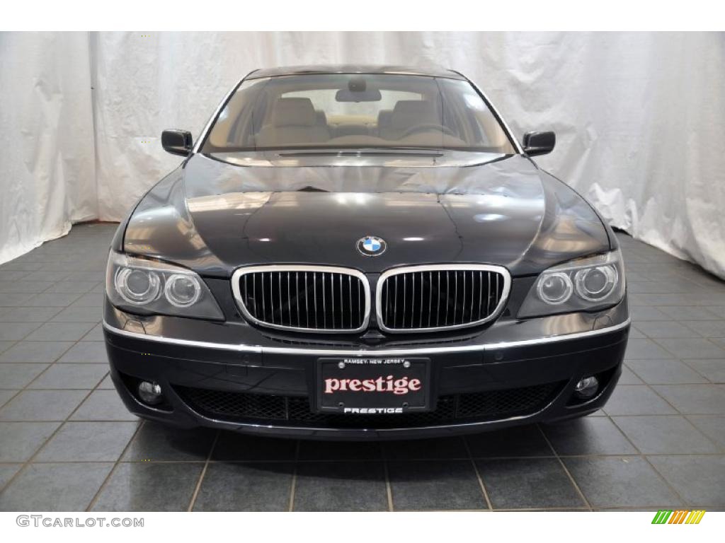 2006 7 Series 750Li Sedan - Monaco Blue Metallic / Dark Beige/Beige III photo #7