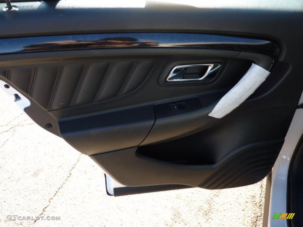 2011 Ford Taurus Limited Charcoal Black Door Panel Photo #40597737