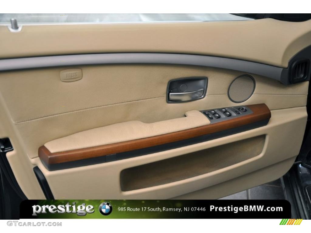 2006 7 Series 750Li Sedan - Monaco Blue Metallic / Dark Beige/Beige III photo #10