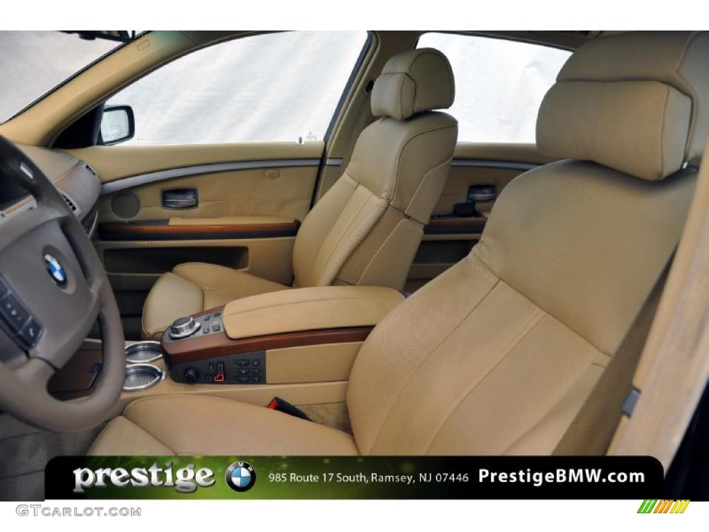 2006 7 Series 750Li Sedan - Monaco Blue Metallic / Dark Beige/Beige III photo #12