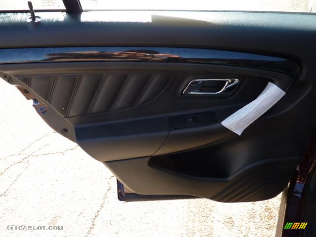 2011 Ford Taurus Limited AWD Charcoal Black Door Panel Photo #40598337