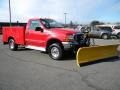 Red - F250 Super Duty XLT Regular Cab 4x4 Photo No. 2