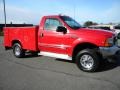 Red - F250 Super Duty XLT Regular Cab 4x4 Photo No. 4