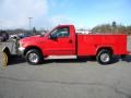 Red - F250 Super Duty XLT Regular Cab 4x4 Photo No. 5