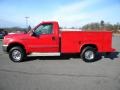 Red - F250 Super Duty XLT Regular Cab 4x4 Photo No. 7