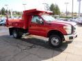Vermillion Red - F350 Super Duty XL Regular Cab 4x4 Chassis Dump Truck Photo No. 6