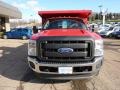 Vermillion Red - F350 Super Duty XL Regular Cab 4x4 Chassis Dump Truck Photo No. 7