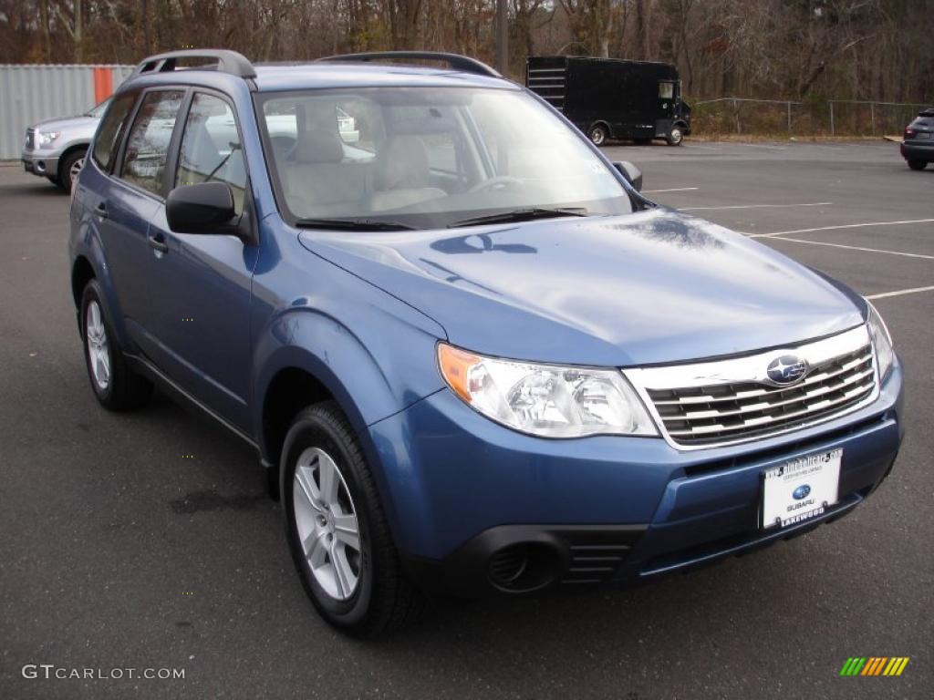 Newport Blue Pearl 2010 Subaru Forester 2.5 X Premium Exterior Photo #40599237