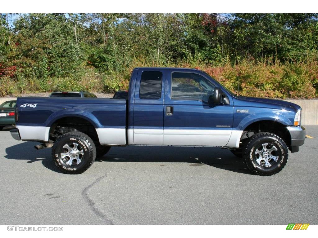 2003 Ford F350 Super Duty XLT SuperCab 4x4 Custom Wheels Photo #40599305