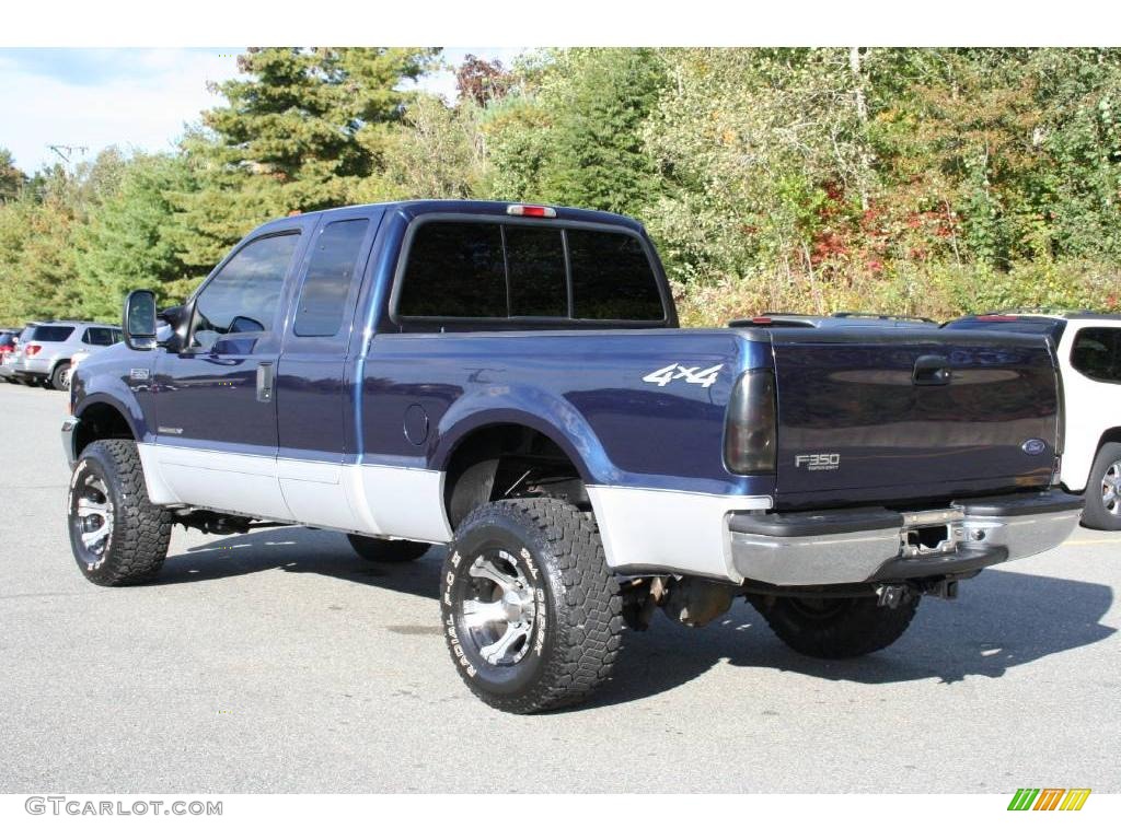 2003 F350 Super Duty XLT SuperCab 4x4 - True Blue Metallic / Dark Flint photo #5