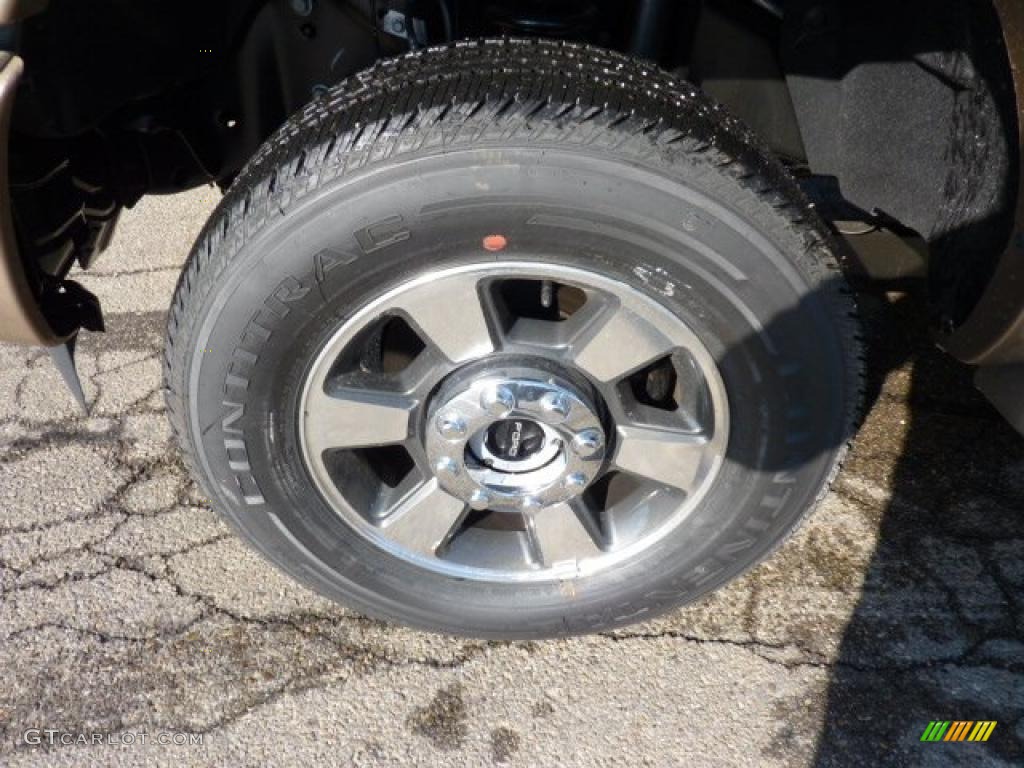 2011 F250 Super Duty King Ranch Crew Cab 4x4 - Forest Green Metallic / Chaparral Leather photo #9