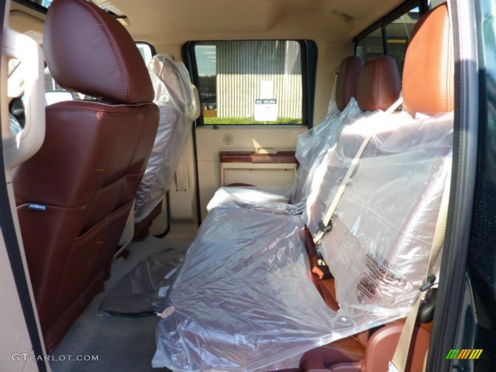2011 F250 Super Duty King Ranch Crew Cab 4x4 - Forest Green Metallic / Chaparral Leather photo #14