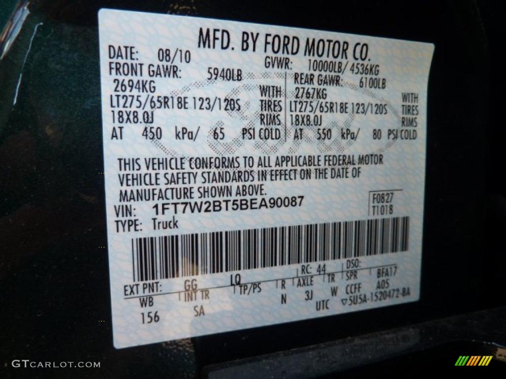 2011 F250 Super Duty King Ranch Crew Cab 4x4 - Forest Green Metallic / Chaparral Leather photo #16