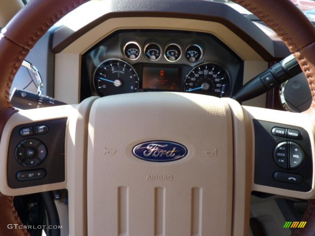 2011 F250 Super Duty King Ranch Crew Cab 4x4 - Forest Green Metallic / Chaparral Leather photo #19