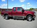 2005 Dark Toreador Red Metallic Ford F250 Super Duty XLT SuperCab 4x4  photo #13