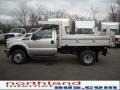 2011 Ingot Silver Metallic Ford F350 Super Duty XL Regular Cab 4x4 Chassis Dump Truck  photo #1