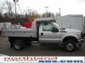 2011 Ingot Silver Metallic Ford F350 Super Duty XL Regular Cab 4x4 Chassis Dump Truck  photo #5