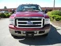 2005 Dark Toreador Red Metallic Ford F250 Super Duty XLT SuperCab 4x4  photo #30