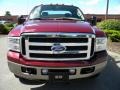 2005 Dark Toreador Red Metallic Ford F250 Super Duty XLT SuperCab 4x4  photo #34