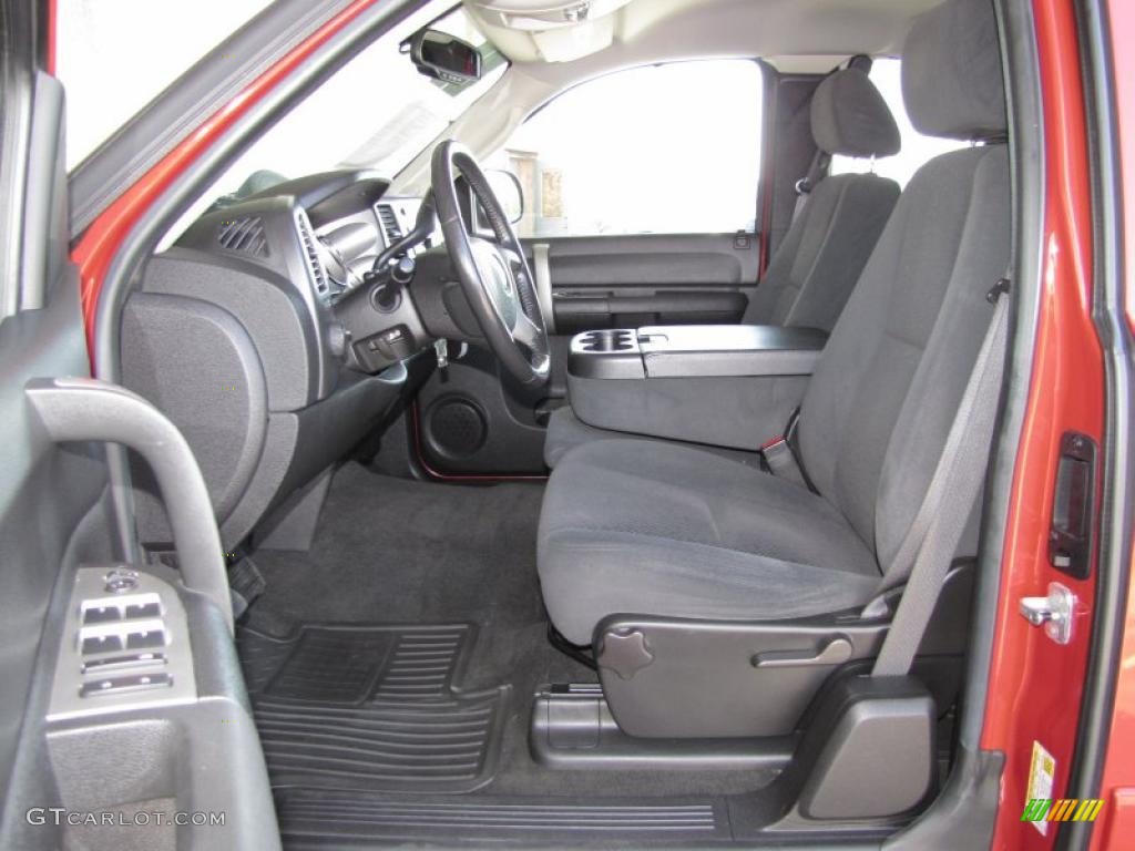 Ebony Interior 2008 Chevrolet Silverado 1500 LT Extended Cab Photo #40601765