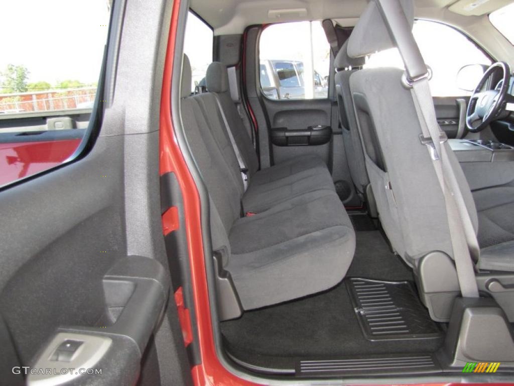 Ebony Interior 2008 Chevrolet Silverado 1500 LT Extended Cab Photo #40601803