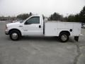 2000 Oxford White Ford F350 Super Duty XL Regular Cab Dually Chassis  photo #3