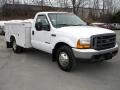 2000 Oxford White Ford F350 Super Duty XL Regular Cab Dually Chassis  photo #7