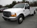 2000 Oxford White Ford F350 Super Duty XL Regular Cab Dually Chassis  photo #8