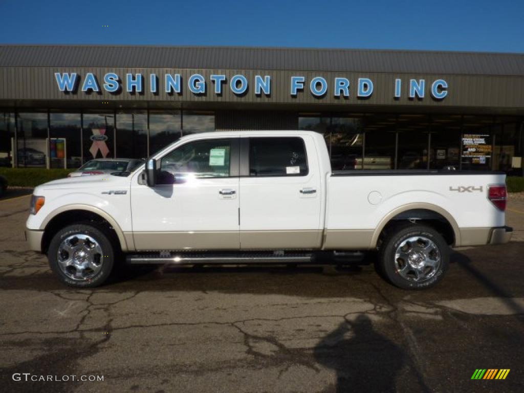 2010 F150 Lariat SuperCrew 4x4 - Oxford White / Tan photo #1