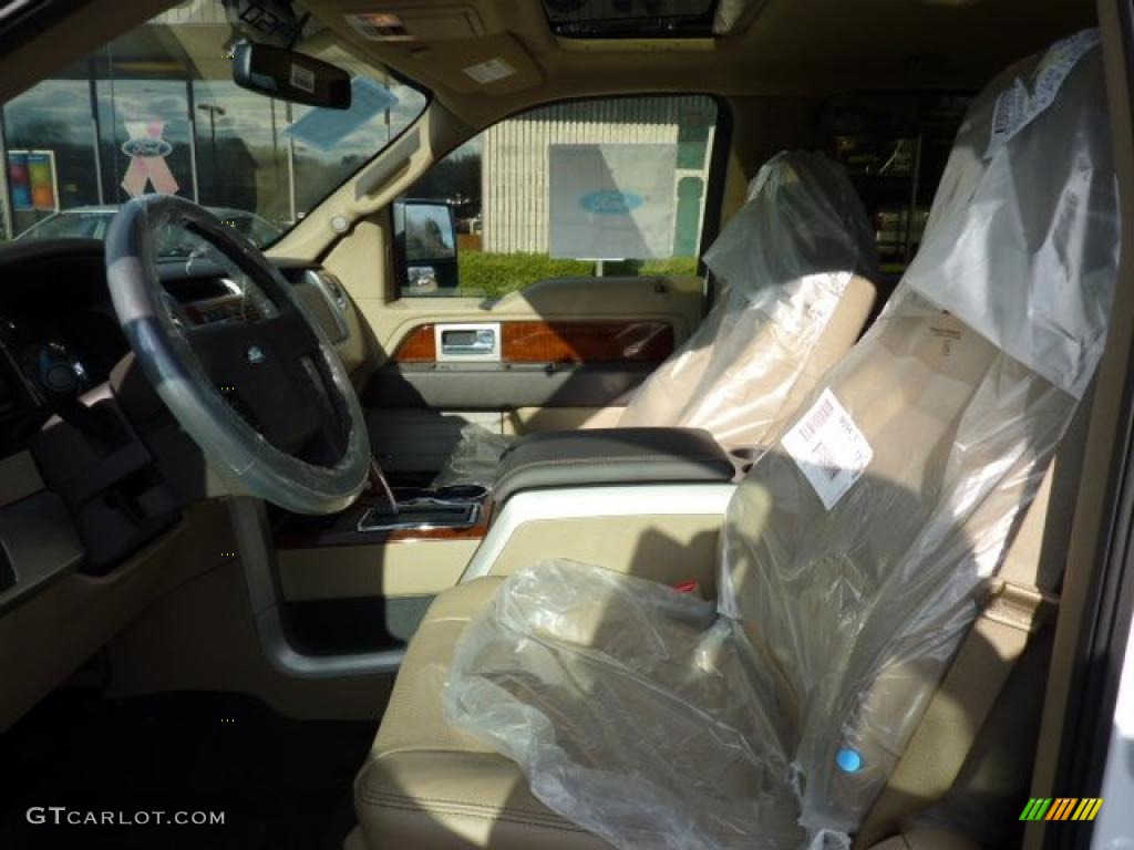 2010 F150 Lariat SuperCrew 4x4 - Oxford White / Tan photo #10
