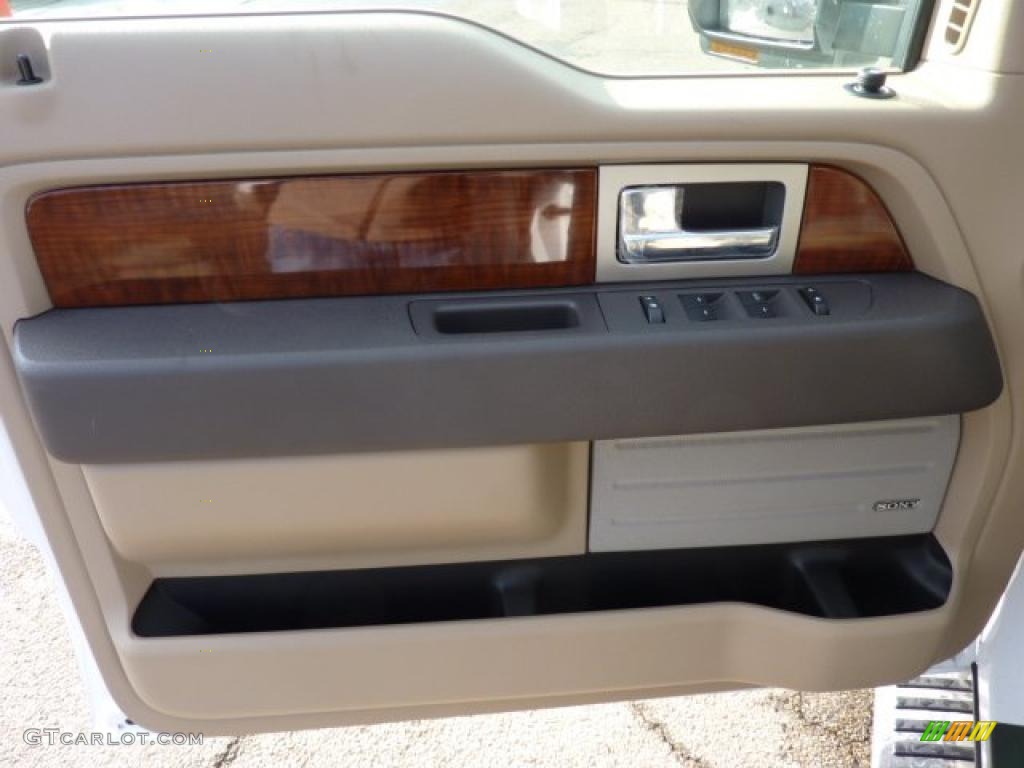2010 F150 Lariat SuperCrew 4x4 - Oxford White / Tan photo #12