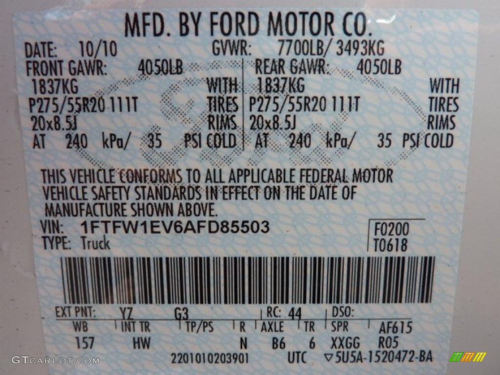 2010 F150 Lariat SuperCrew 4x4 - Oxford White / Tan photo #16