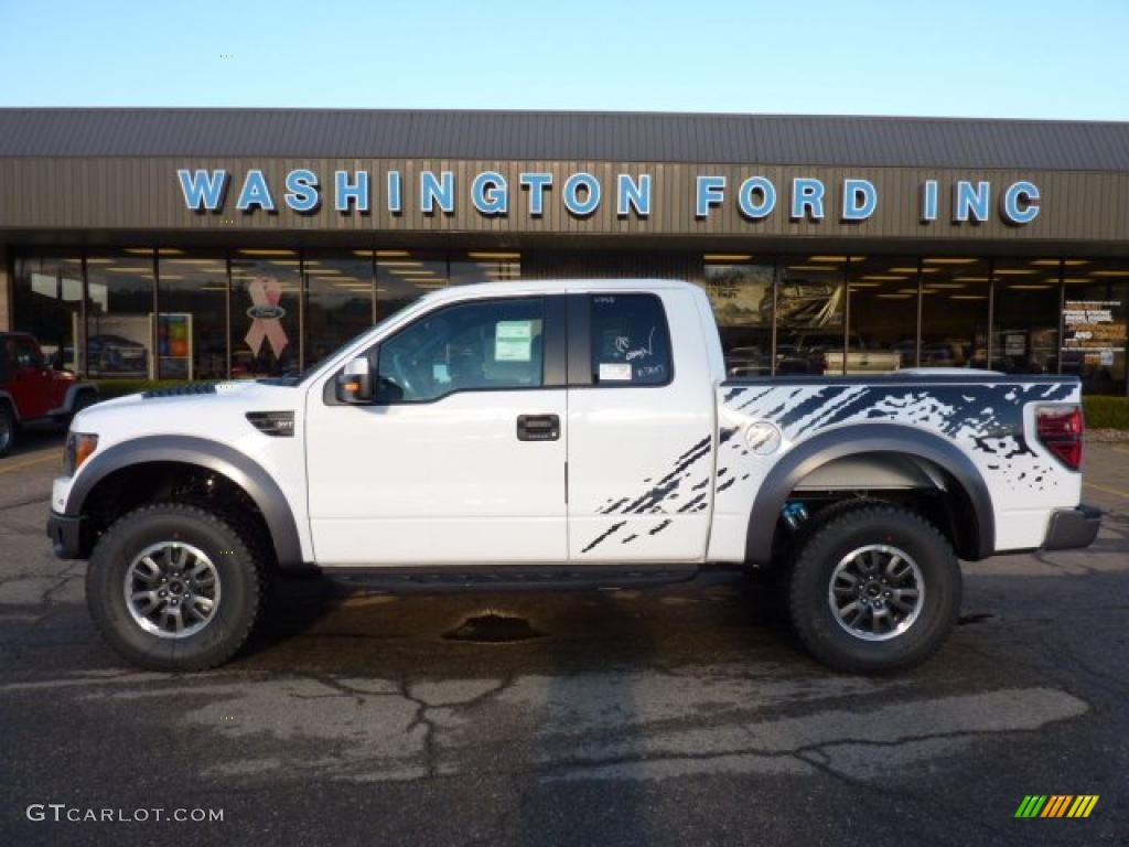 2010 F150 SVT Raptor SuperCab 4x4 - Oxford White / Raptor Black photo #1