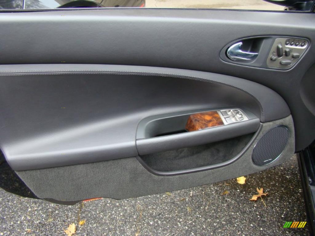 2008 Jaguar XK XK8 Convertible Charcoal Door Panel Photo #40603897