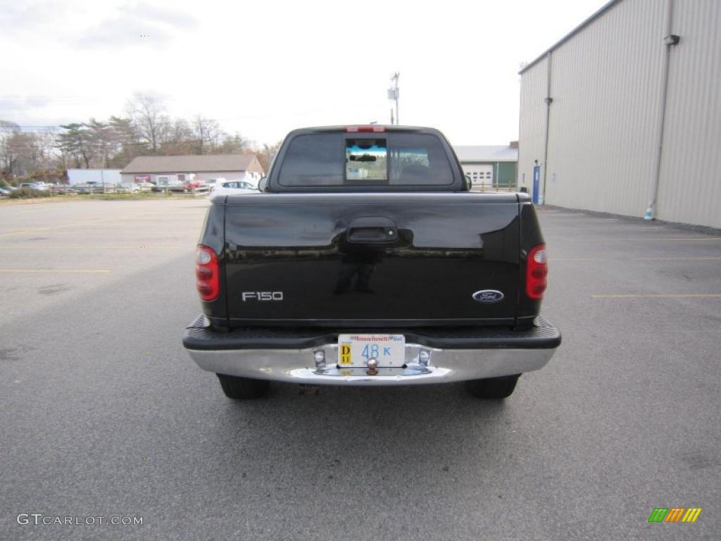 2000 F150 XLT Regular Cab 4x4 - Black / Medium Graphite photo #4