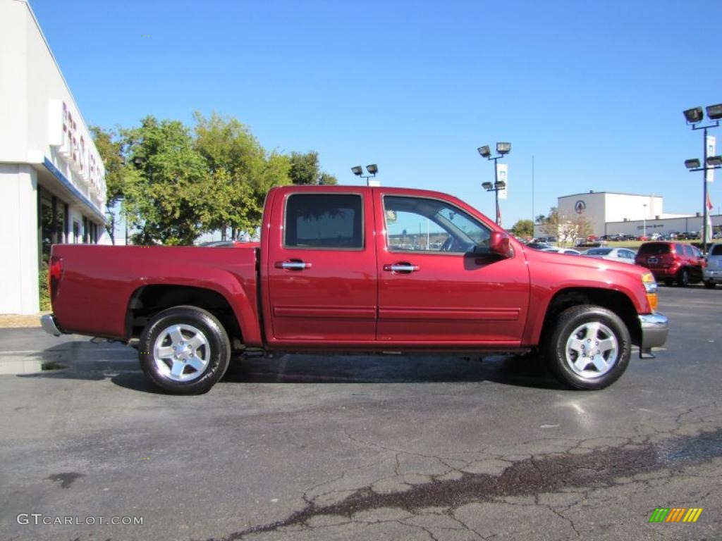 Merlot Jewel Metallic 2010 GMC Canyon SLE Crew Cab Exterior Photo #40604597
