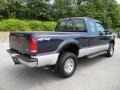 2001 True Blue Metallic Ford F250 Super Duty XLT SuperCab 4x4  photo #5