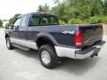 2001 True Blue Metallic Ford F250 Super Duty XLT SuperCab 4x4  photo #6