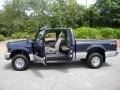 2001 True Blue Metallic Ford F250 Super Duty XLT SuperCab 4x4  photo #8