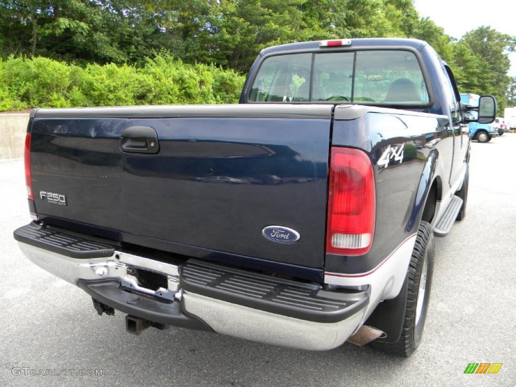 2001 F250 Super Duty XLT SuperCab 4x4 - True Blue Metallic / Medium Graphite photo #11