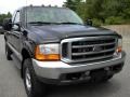 2001 True Blue Metallic Ford F250 Super Duty XLT SuperCab 4x4  photo #17