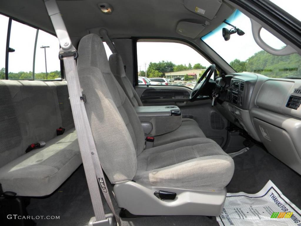 Medium Graphite Interior 2001 Ford F250 Super Duty XLT SuperCab 4x4 Photo #40605829