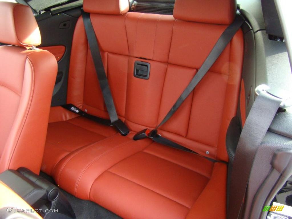 Coral Red Interior 2008 BMW 1 Series 128i Convertible Photo #40605933
