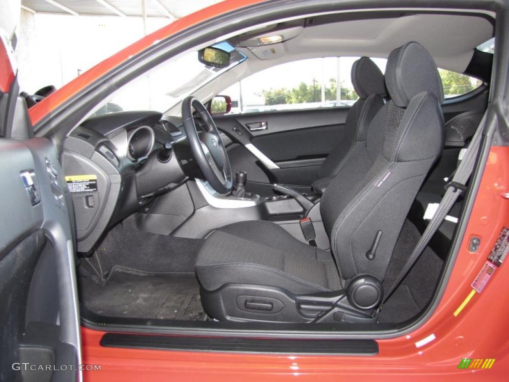Black Interior 2010 Hyundai Genesis Coupe 2.0T Photo #40606501