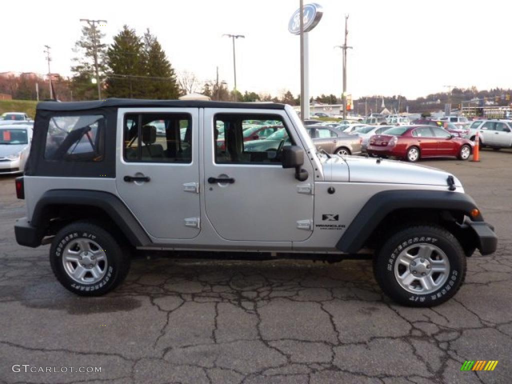 Bright Silver Metallic 2009 Jeep Wrangler Unlimited X 4x4 Exterior Photo #40606537