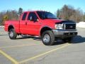 2003 Red Clearcoat Ford F250 Super Duty XLT SuperCab 4x4  photo #13
